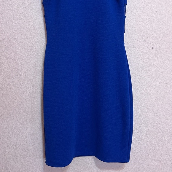 Soprano Blue Semi Sheer Bodycon Mini Dress. Size XS - Picture 8 of 8
